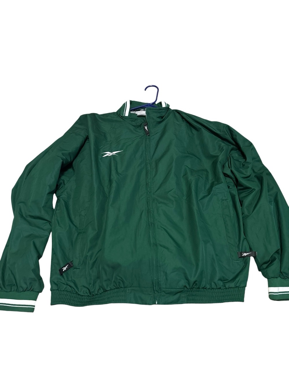 Reebok Men's Green Windbreaker Jacket & Joggers